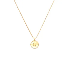 Horseshoe Coin Necklace | Gold