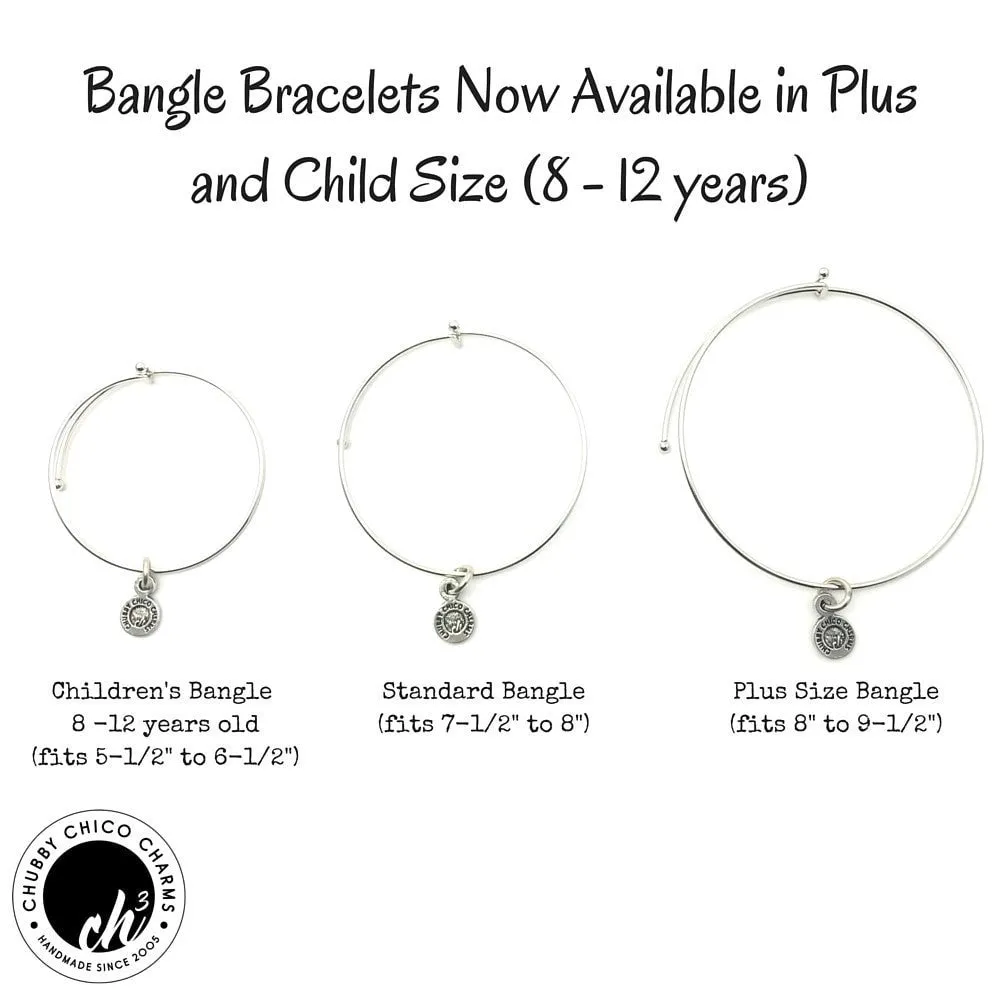 I Wish I Could Go Back To The Day Before The Angels Took You Away Expandable Bangle Bracelet