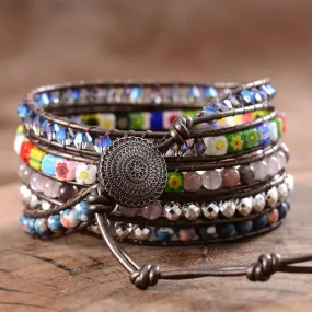 Imperial Flower Protection Wrap Bracelet