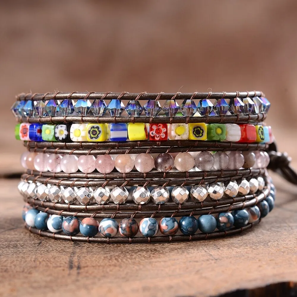 Imperial Flower Protection Wrap Bracelet