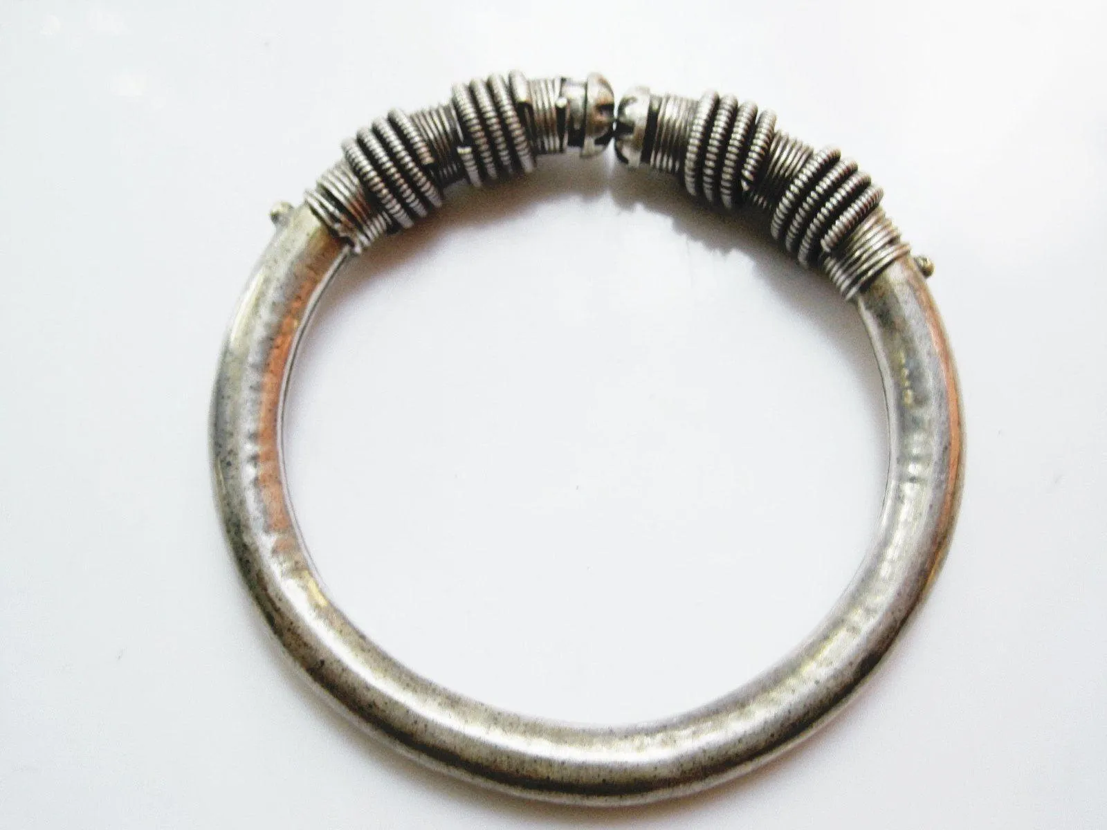 Indian Silver Bangles, Rajasthani Jewelry, Vintage Tribal Bracelet