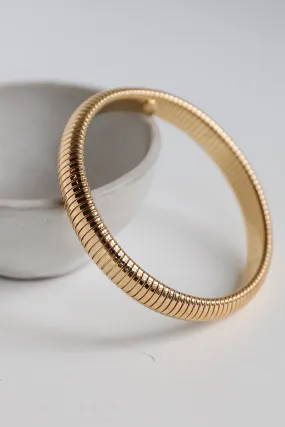 Iris Gold Bangle Bracelet