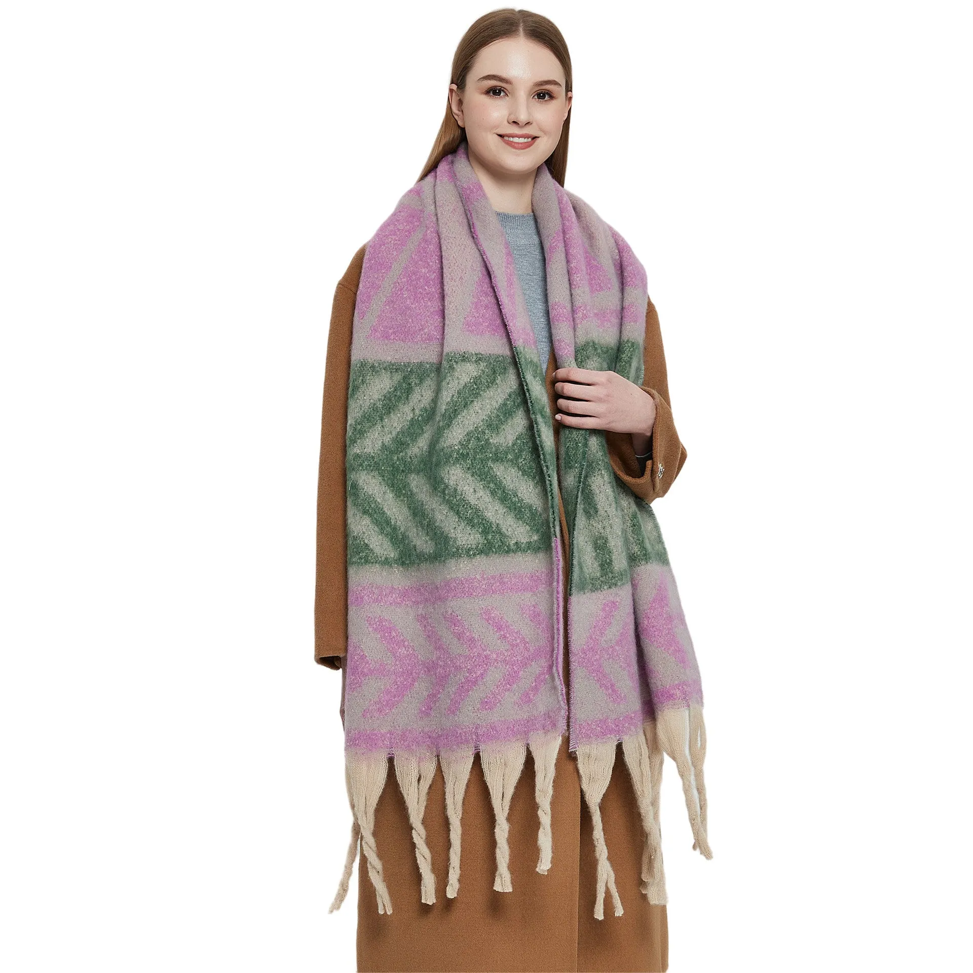 JH-TH22 fashion tassel winter scarf