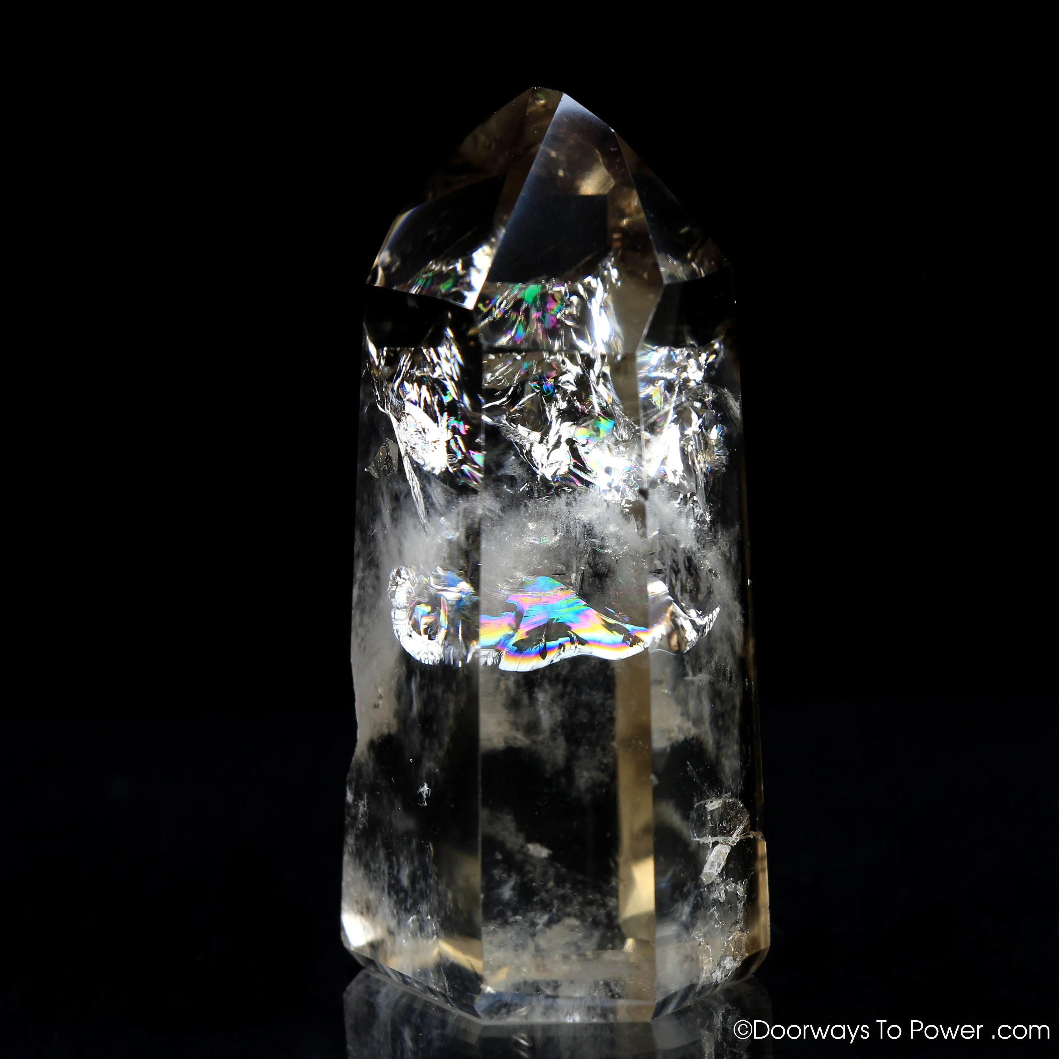 John of God Citrine Abundance Casa Crystal w/ Rainbows