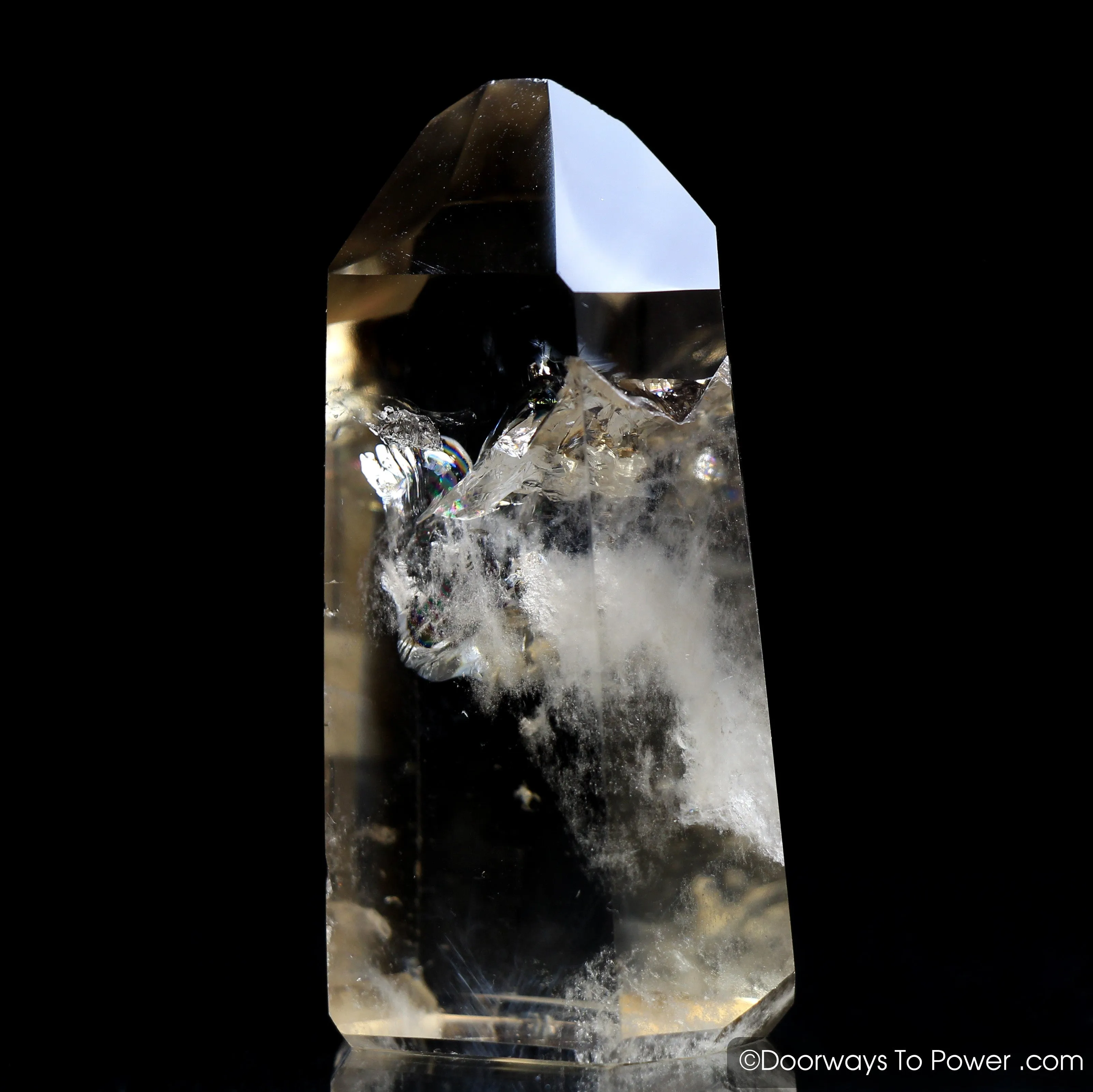 John of God Citrine Abundance Casa Crystal w/ Rainbows