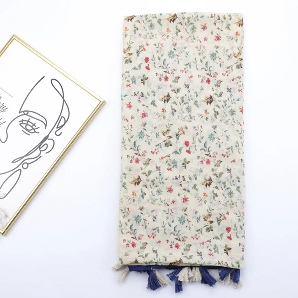 JY230205 Floral printed scarf