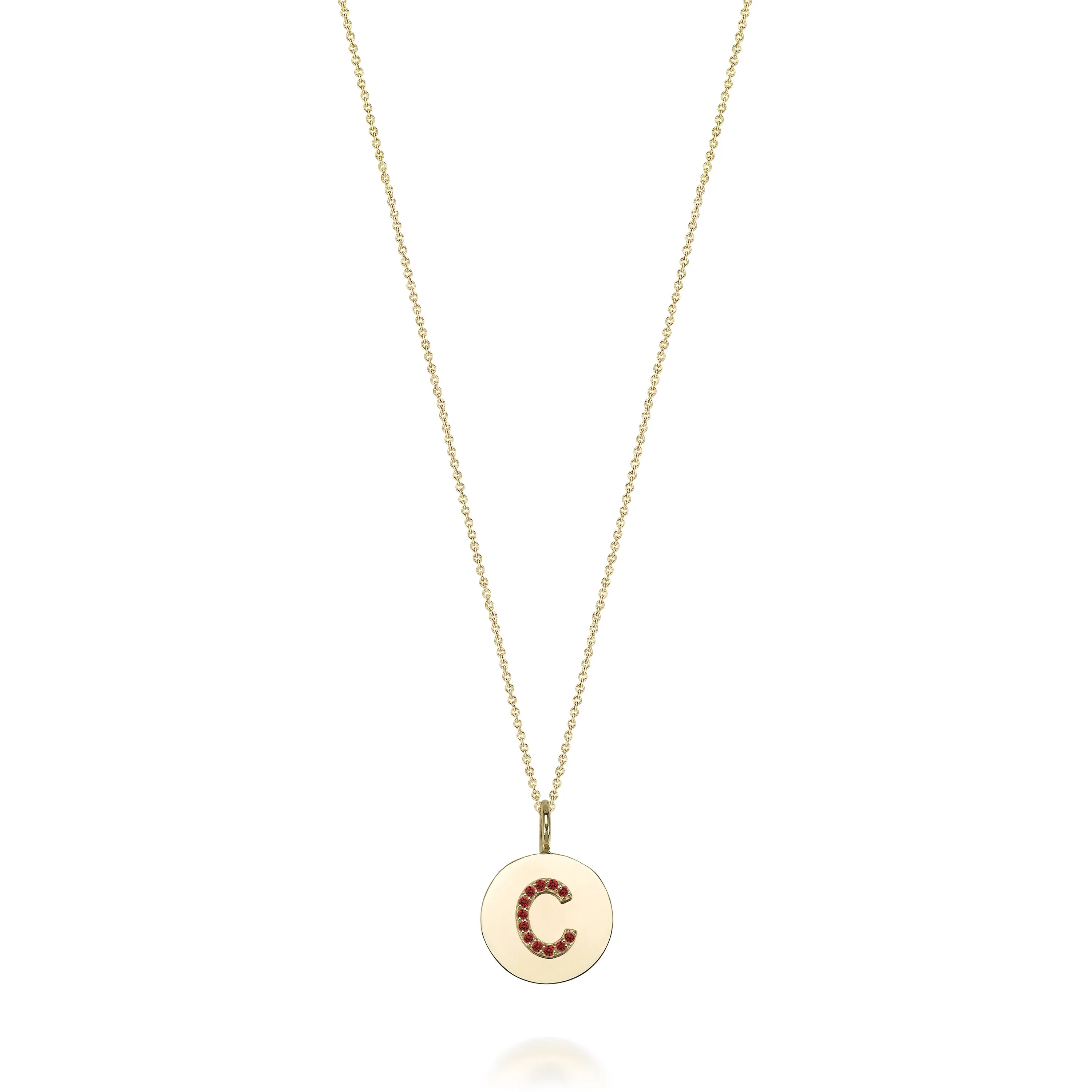 KARI INITIAL DIAMOND MEDALLION NECKLACE