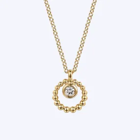 Karin Bujukan and White Sapphire Pendant Necklace