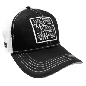 Kerusso Black/White Walk Humbly Cap