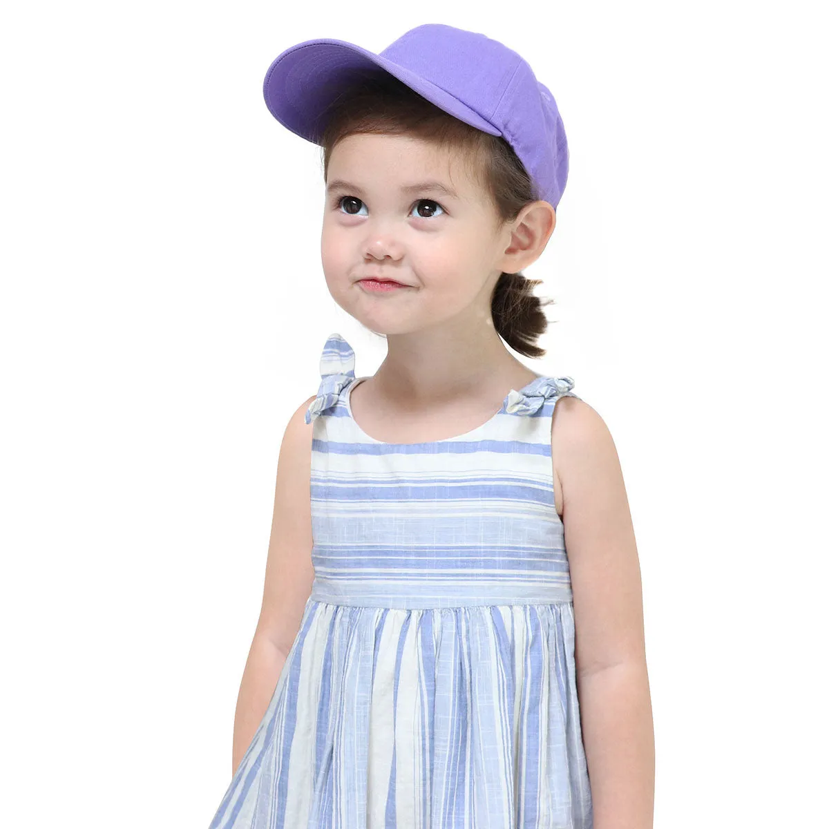 Kids Baseball Cap Cotton Adjustable Size - Lavender