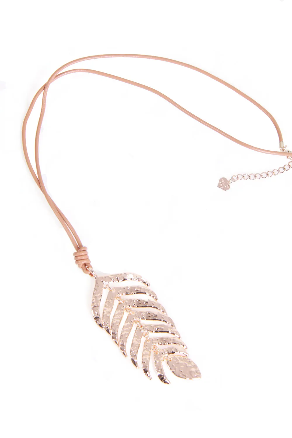 Lagenlook Leaf Long Necklace