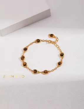 LAVANYA Tiger eye stone friendship bracelet