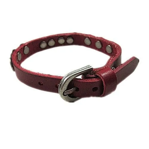 Leather bracelet high quality punk cowhide bracelet Rock styel 100% Pure handmade jewelry 100% genuine leather