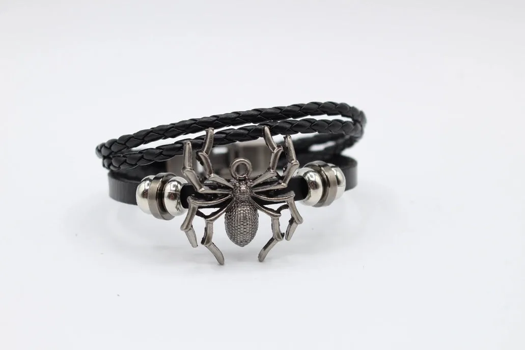 Leather Spider Bracelet #099