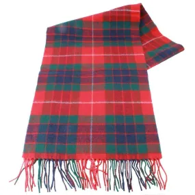 Locharron of Scotland Darwin Fraser Modern Tartan Oversized Lambswool Scarf - Red/Green