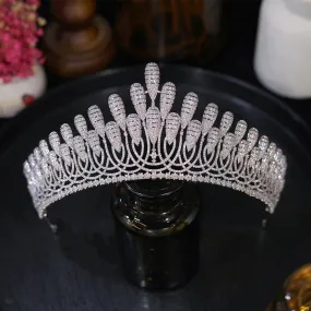 Luxury Microencrusted Zircon Queen Crown