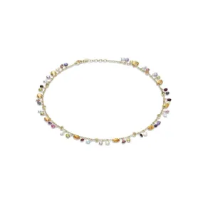 Marco Bicego Paradise Collection 18K Yellow Gold Citrine and Mixed Gemstone Single Strand Necklace