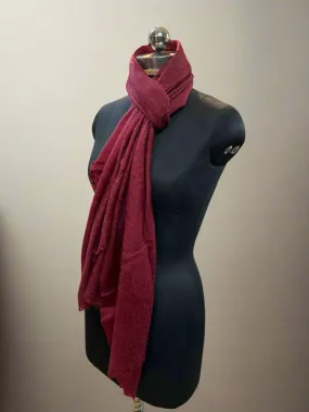 Maroon Luxurious Pashmina Scarf – Lightweight, Soft, and Smooth