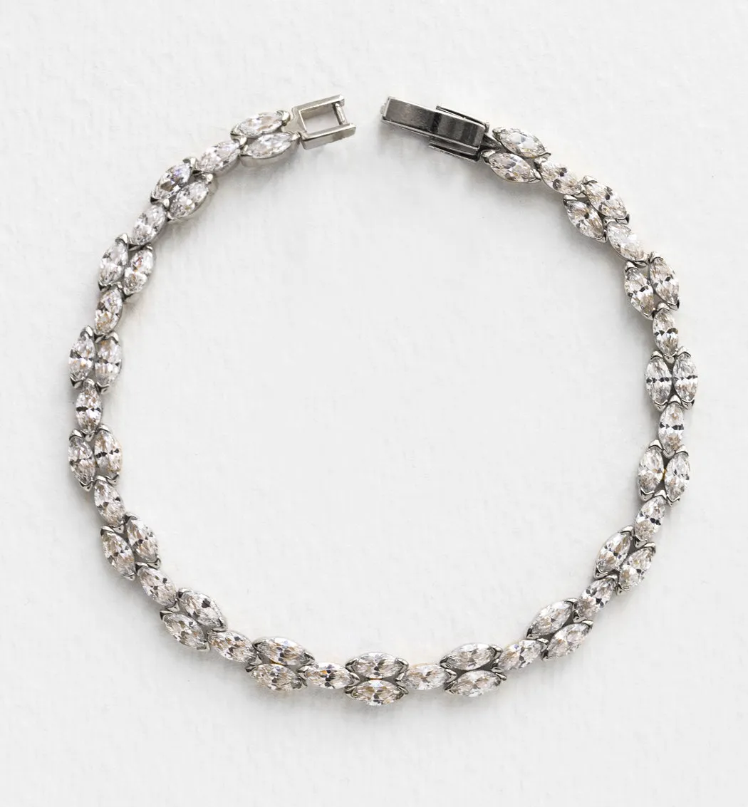 Marquise Deco & Mosaic Crystal Tennis Bracelets