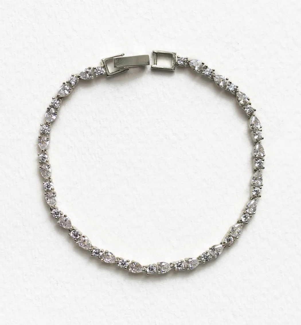 Marquise Deco & Mosaic Crystal Tennis Bracelets