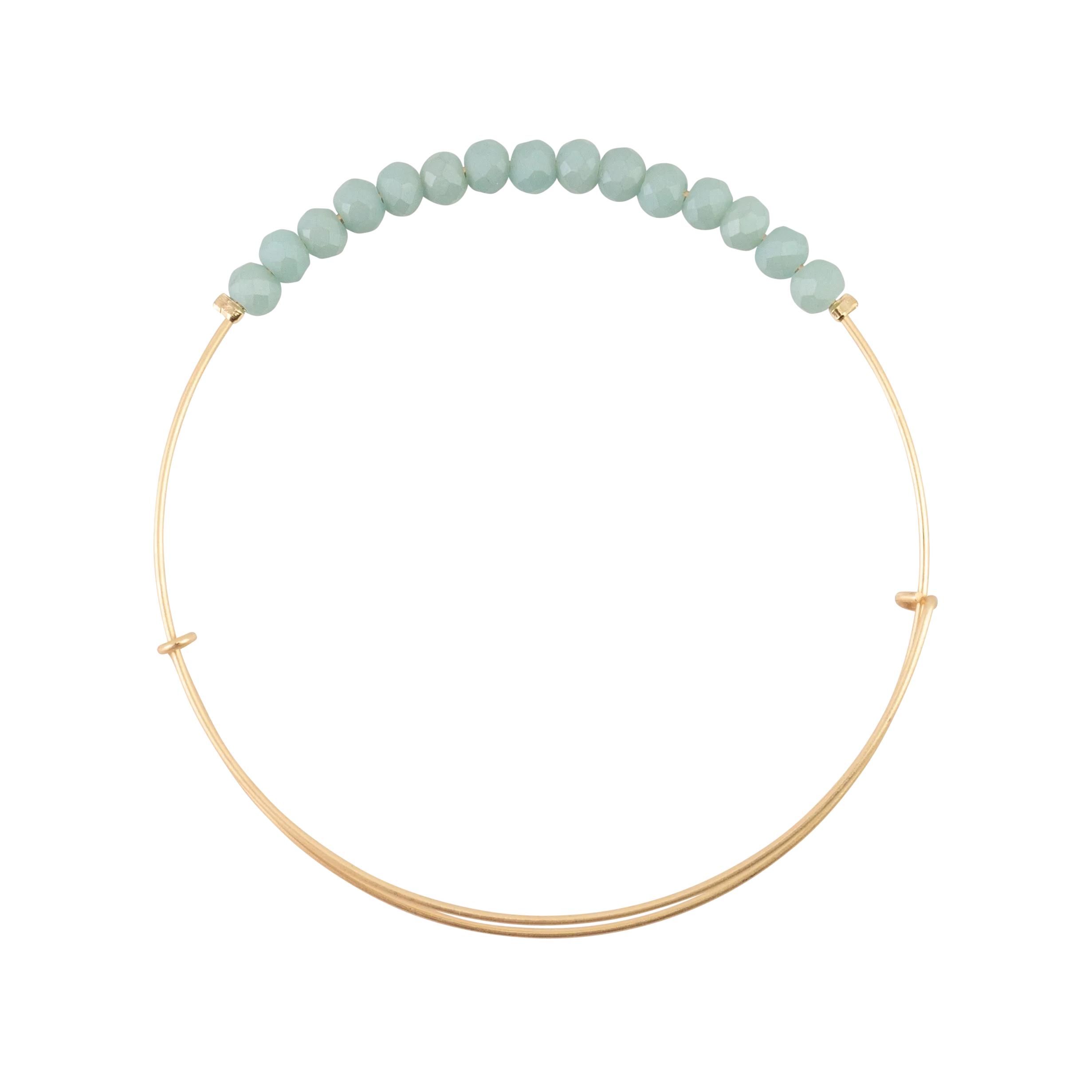 Matte Turquoise Crystal Bangle