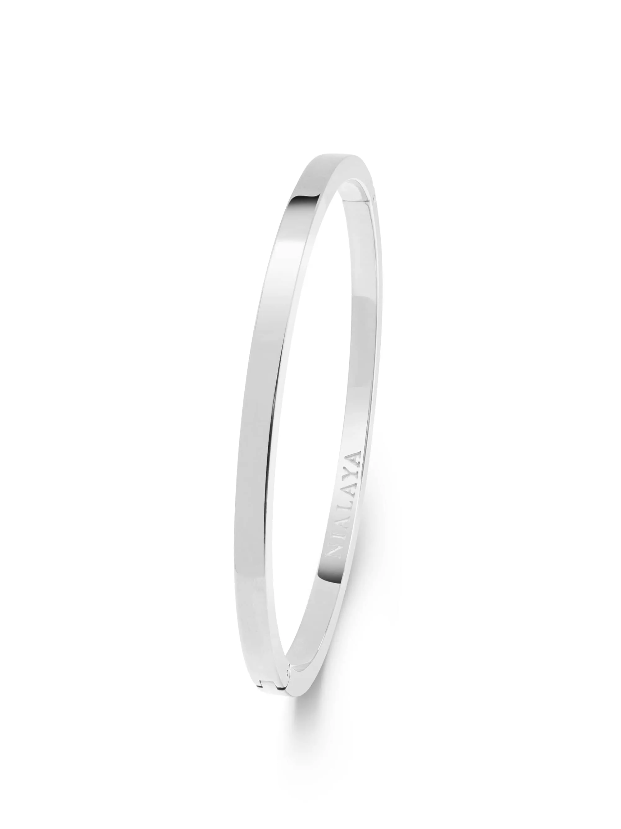 Men's Silver Simplicity Bangle