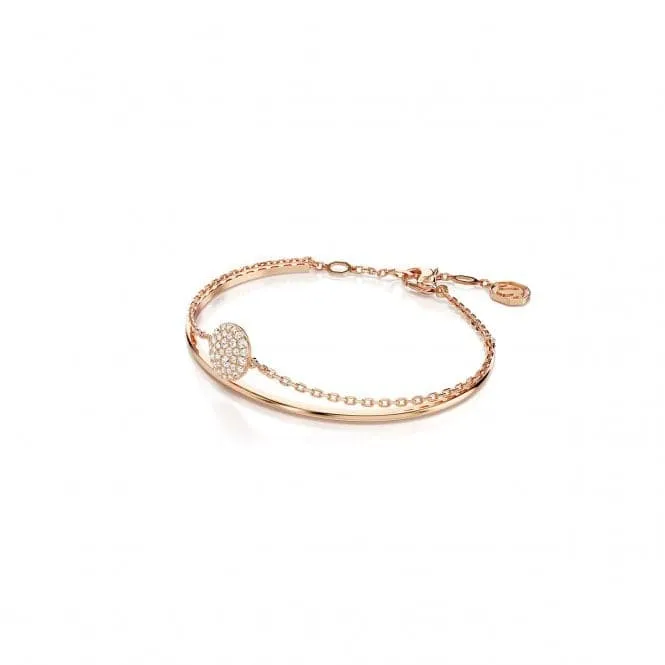 Meteora White Rose Gold-tone Plated Bangle 5683452