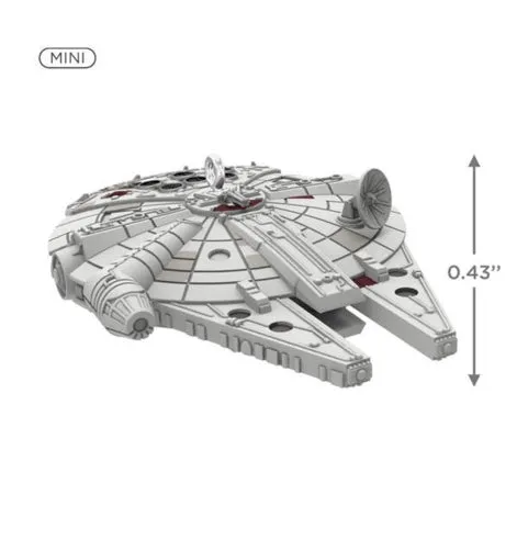 Mini Star Wars™ Millennium Falcon™ Ornament, 0.43"