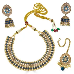 Monisha Necklace in Sapphire Blue