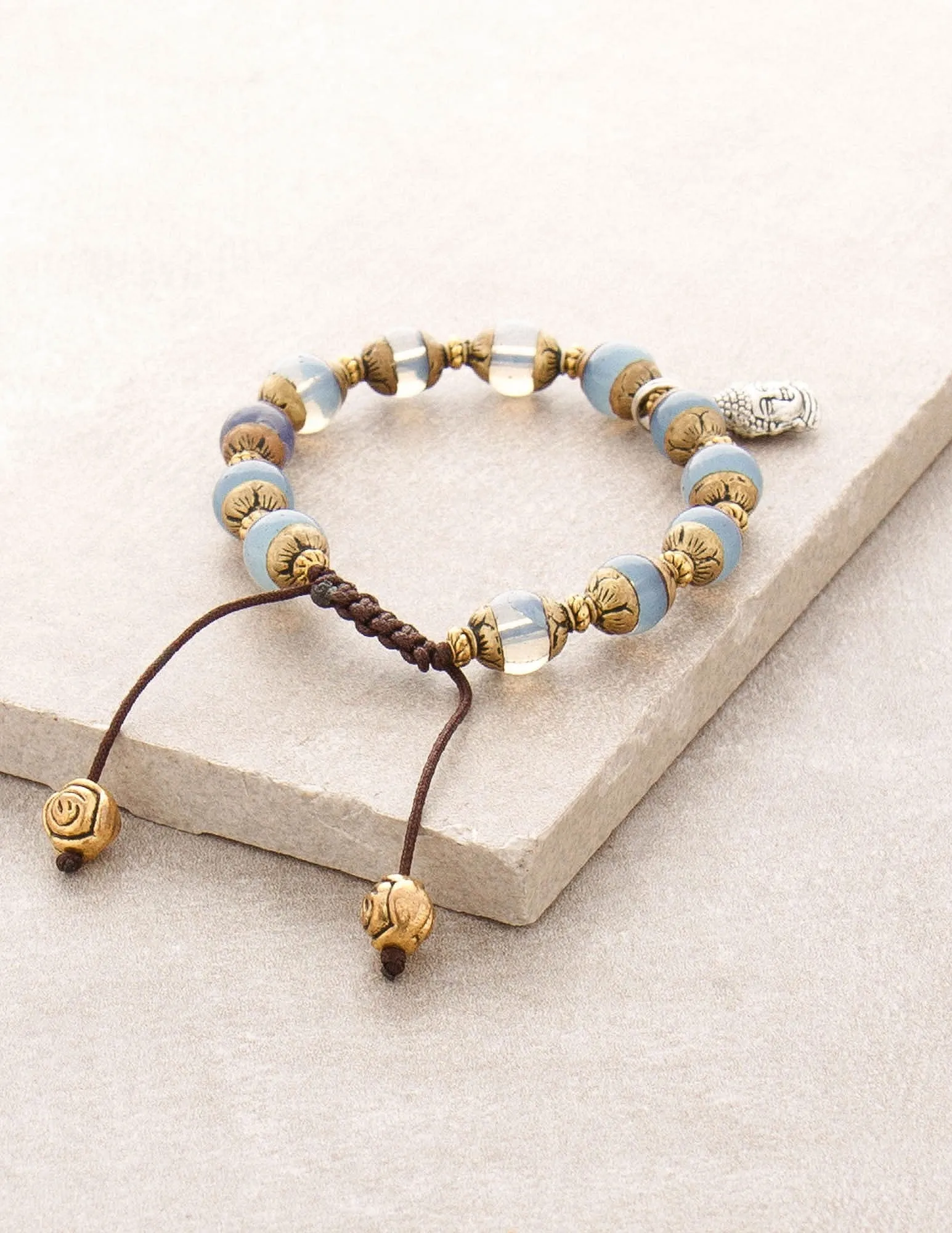 Moonstone Buddha Bracelet