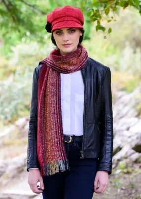 Mucros Skellig Scarf | Red Mix