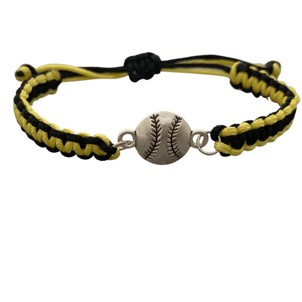 Multi Colored Baseball Rope Bracelet - Pick Colors