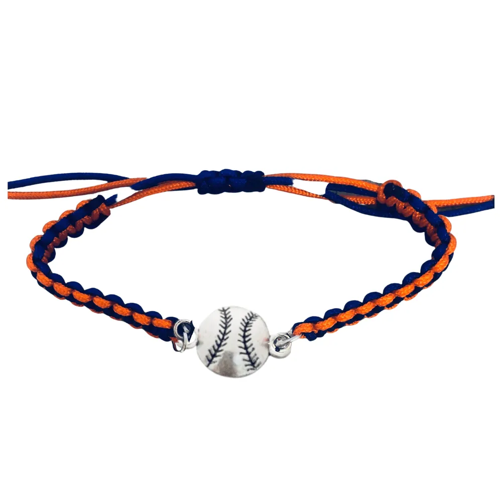 Multi Colored Baseball Rope Bracelet - Pick Colors