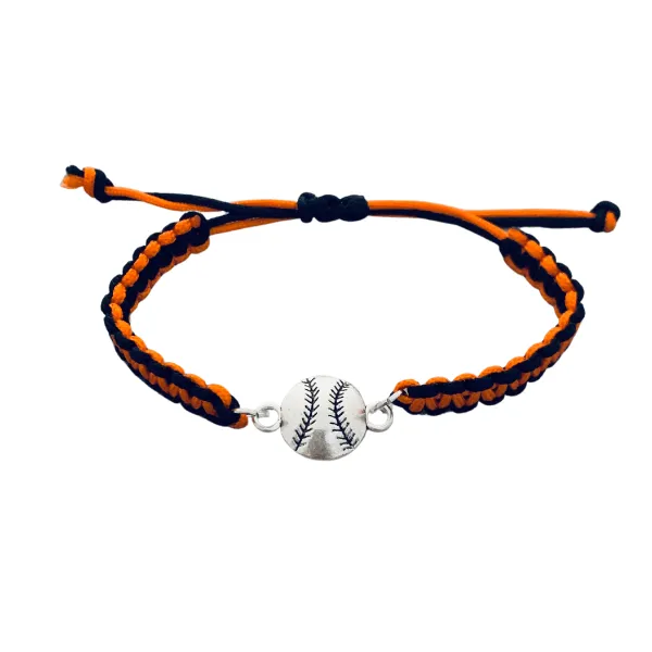 Multi Colored Baseball Rope Bracelet - Pick Colors