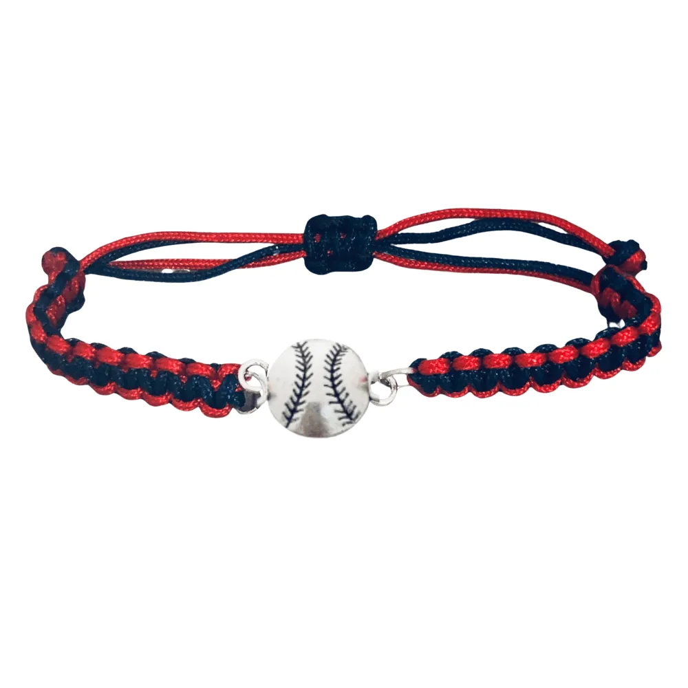 Multi Colored Baseball Rope Bracelet - Pick Colors