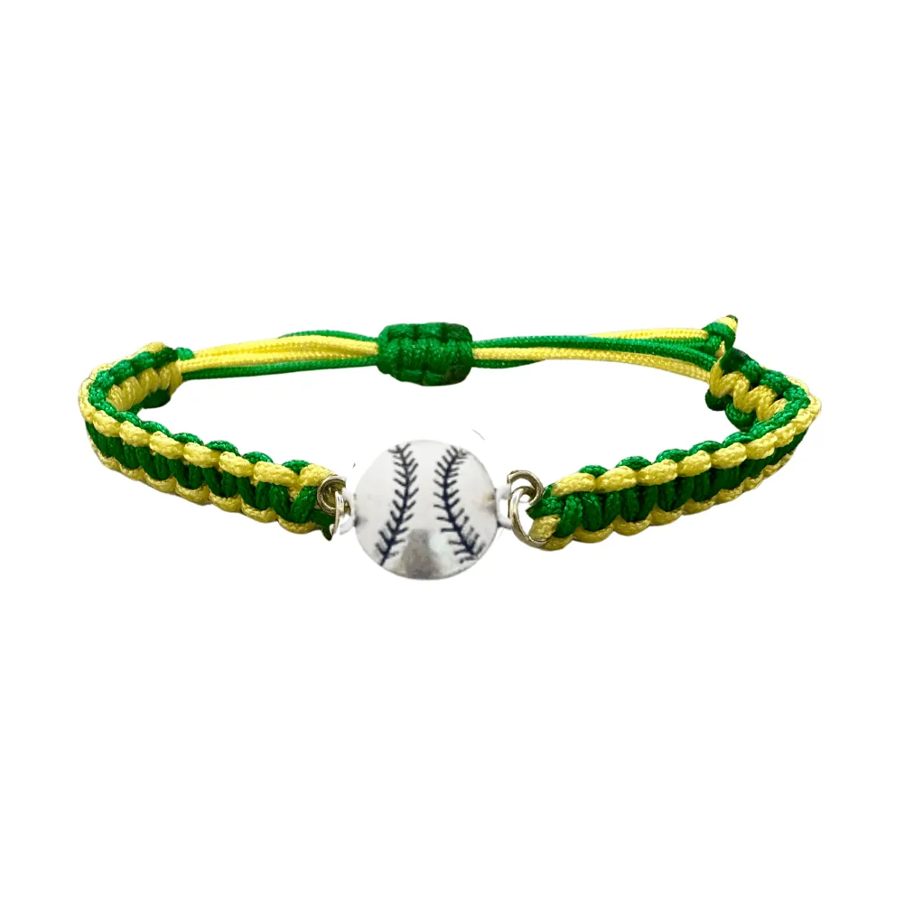 Multi Colored Baseball Rope Bracelet - Pick Colors