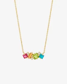 Nadima Rainbow Ombre Midi Bar Pendant