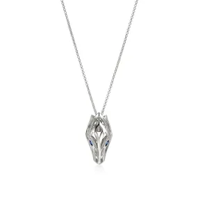 Naga Pendant Necklace, Silver, Diamonds - NBS6034511BSPDIX34-36