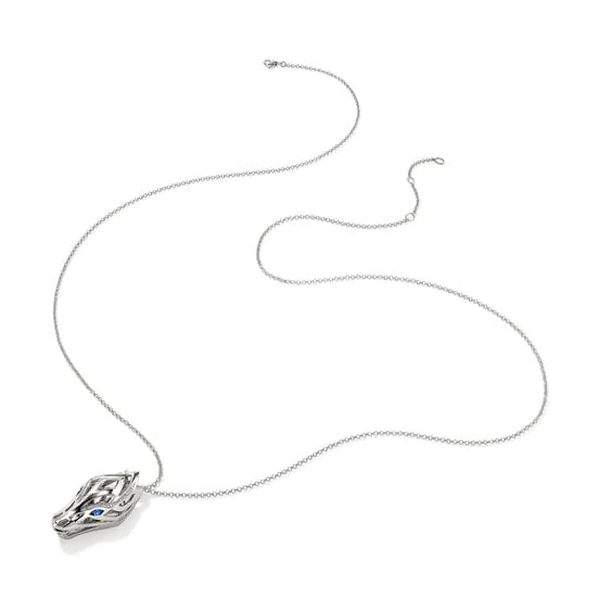 Naga Pendant Necklace, Silver, Diamonds - NBS6034511BSPDIX34-36