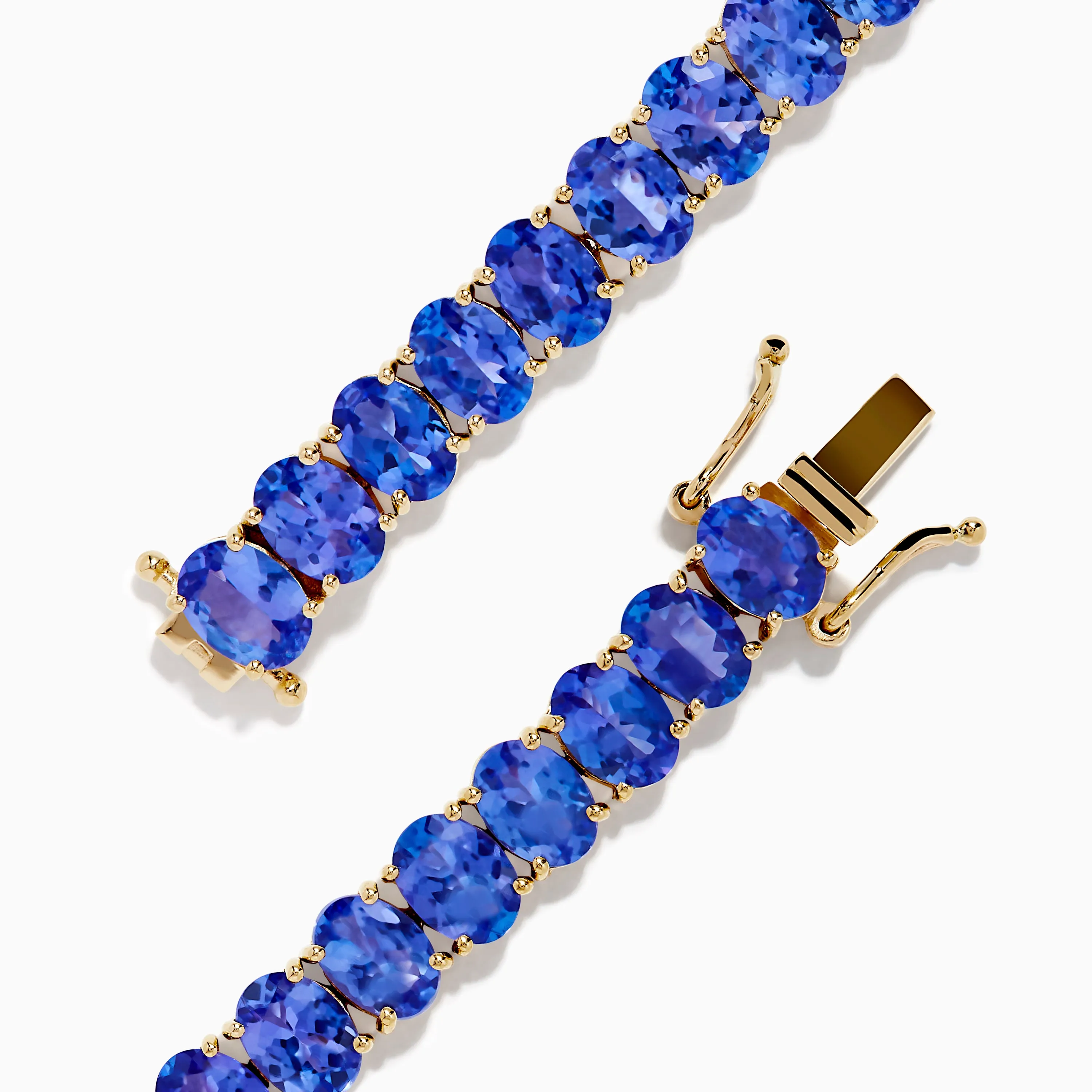 Nahla Siri 14K Yellow Gold Tanzanite Tennis Bracelet