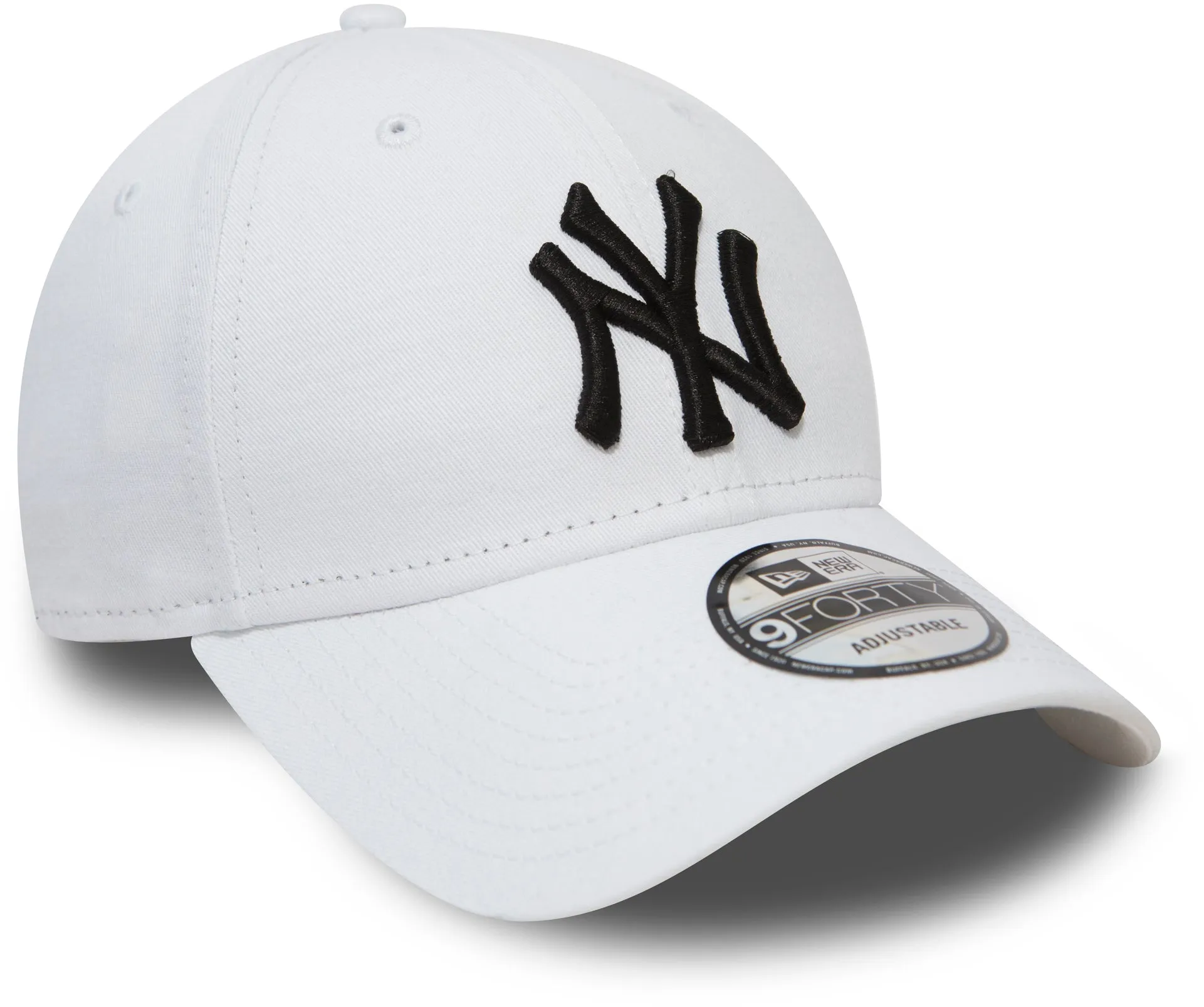 New York Yankees New Era 9Forty League Basic White Baseball Cap