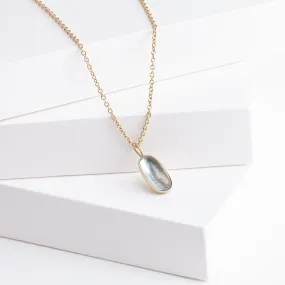 Octavia aquamarine necklace