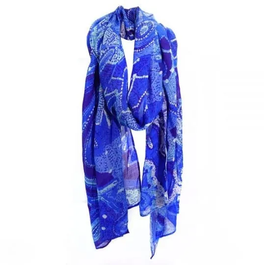 Organic Cotton Summer Scarf - Theo (Faye) Nangala Hudson