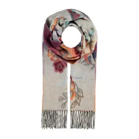 Ornamental Floral Scarf, Multicolor