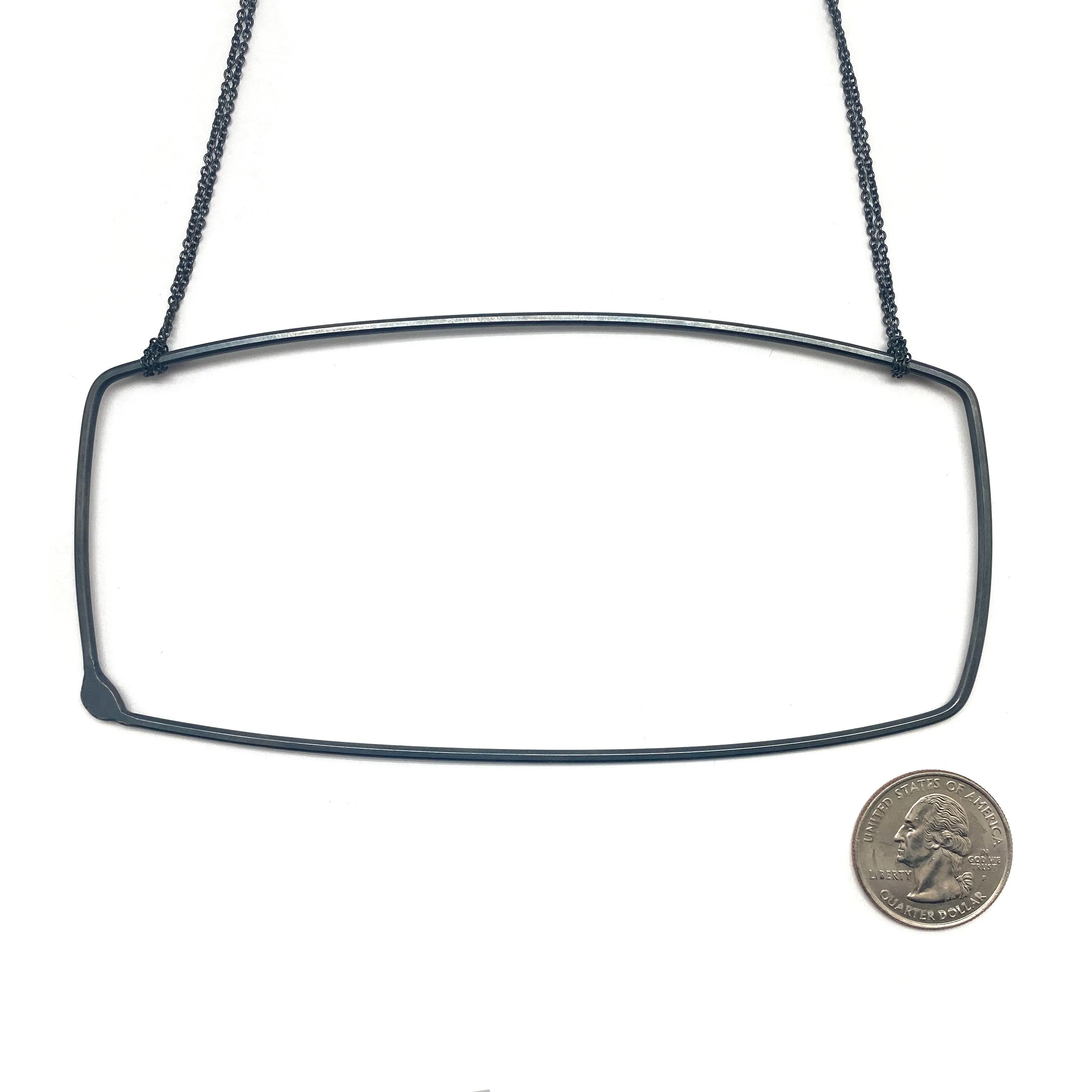 Oversized Rectangular Necklace