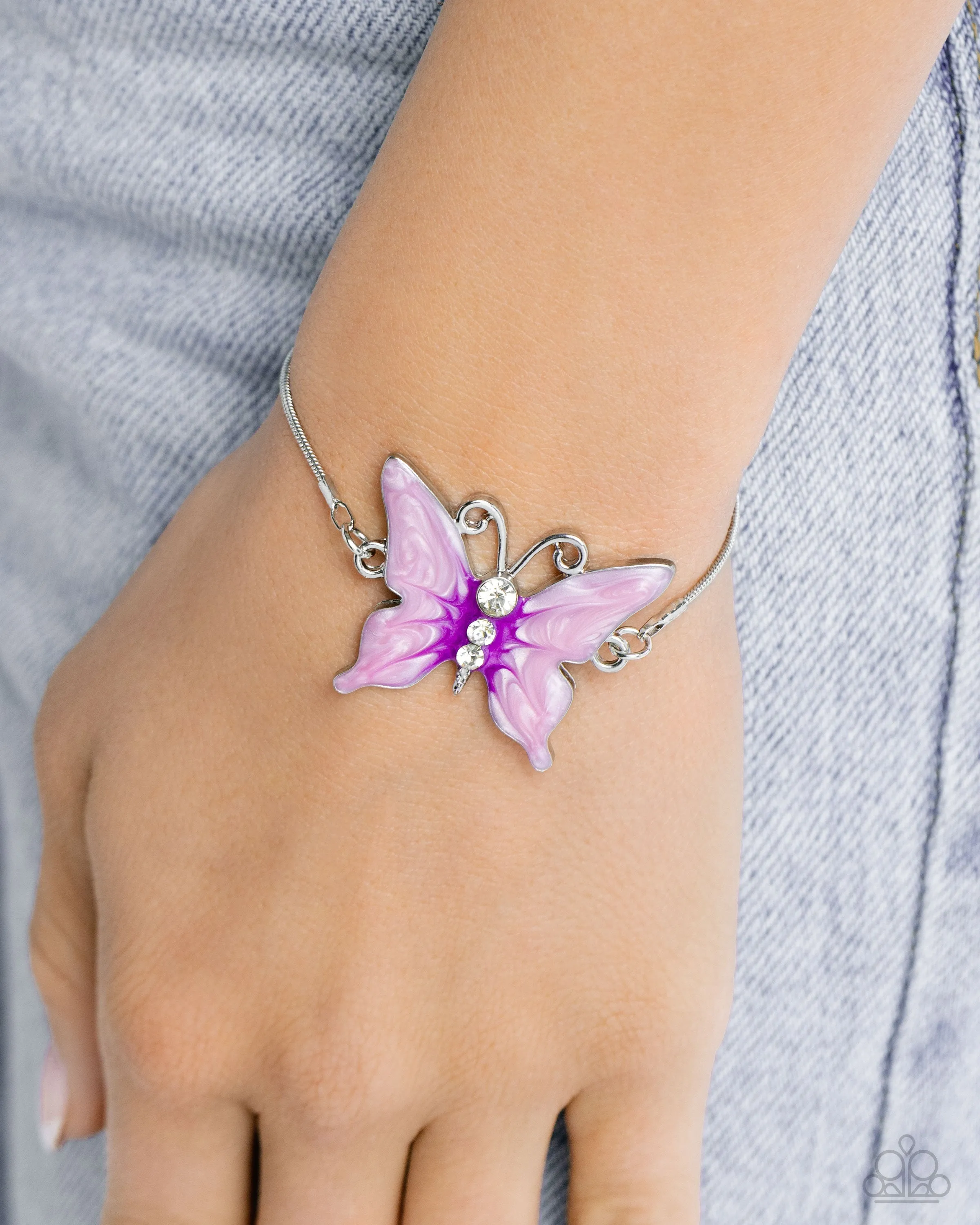 Paparazzi Aerial Adornment - Purple Bracelet