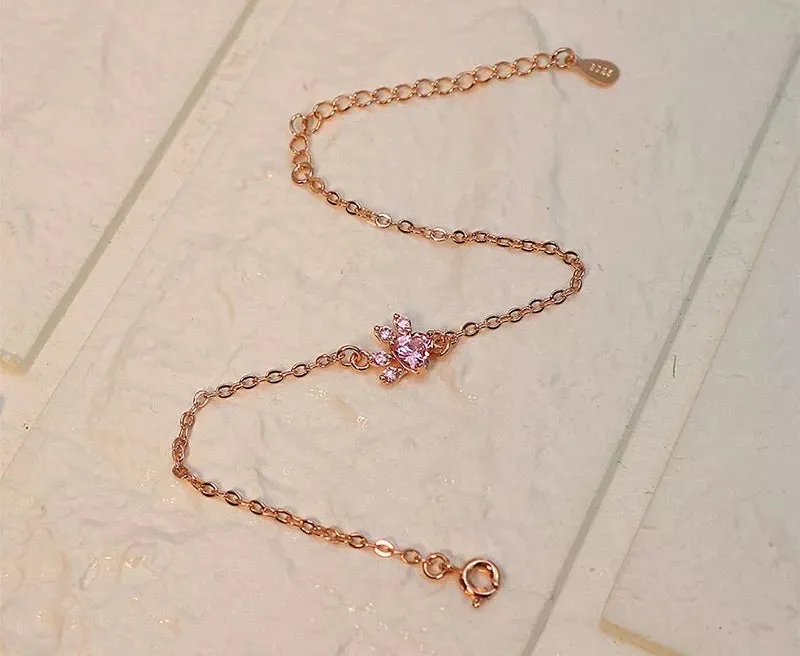 Paw Bracelet - Rose Gold