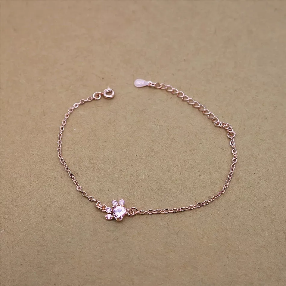 Paw Bracelet - Rose Gold