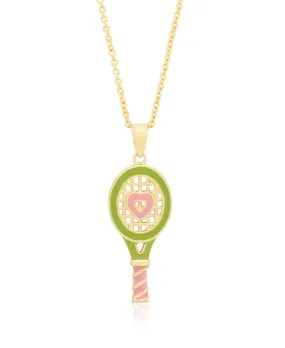 Pendant Necklace - Tennis Racket