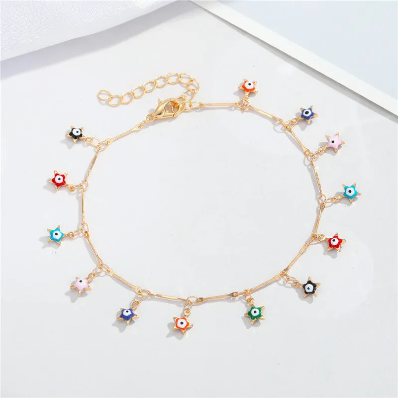 Personalized Color Irregular Shape Anklet